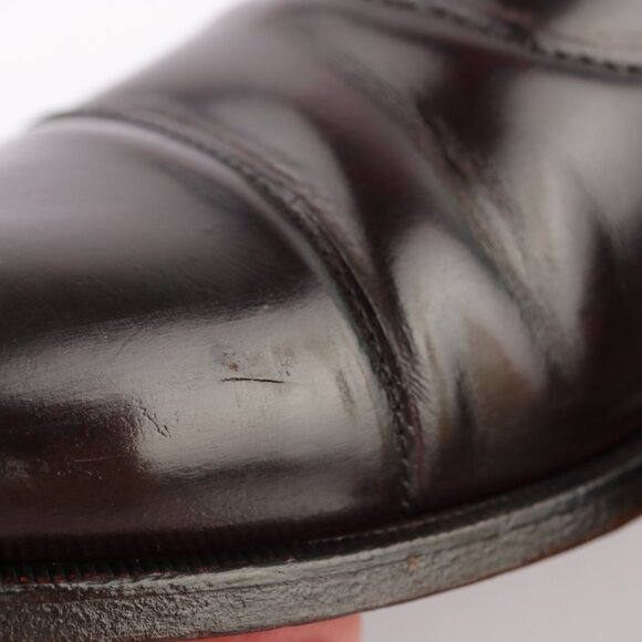 Vintage USA Cole Haan Mens Oxford Size 8.5 D Burgundy Leather Cap Toe Dress Shoe main image 10